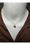 Minimalist Earth-Shaped Steel Necklace, Space-Themed Necklace