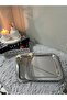 صينية تقديم وتقديم وضيافة للقهوة مصنوعة من الفولاذ المقاوم للصدأ مكونة من قطعتين مع ملحقات صغيرة على شكل زهرة الأقحوان - 5