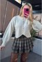 Cream Fit Cut Crop Cardigan - 7