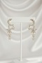 Brass Women's Earrings Moon and Star Model Gold Color |   Stylish and Durable Jewelry, Accessory - 2