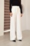 Women's White No-Pile Palazzo Pants - 4