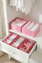 6-Drawer Cabinet Organizer Children's Baby Room Storage Box Organizer Set Pink