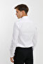 Classic Collar Buttoned Long Sleeve Linen White Men's Shirt - 7