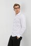 Long Sleeve Buttoned Cotton Lycra Patterned Men's Shirt
