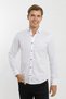 Long Sleeve Buttoned Cotton Lycra Patterned Men's Shirt