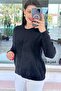 Bearded Knitwear Blouse with Stone Sleeves 6K244 - 3