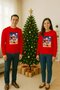 Unisex Happy New Year New Year's Eve Printed Adult and Children Sweatshirt 3 Thread Ş Fleece-Lined Fabric - 2