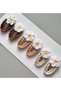 Girl's Hand-Knitted Handmade Snap Buckle – Stylish Hair Accessory for Gifts 3 Colors 6 Pieces