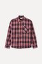 Women's Red Plaid Oversize Casual Shirt
