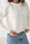Women's Crew Neck Short Knitwear Cardigan - 7