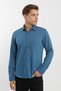Long Sleeve Snap Button Cotton Lycra Patterned Men's Shirt - 3