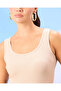 Women Pink Rib Solid Vest - 4
