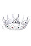 Royal Medieval Silver Queen Princess Crown with Rhinestone Renaissance Costume - 2