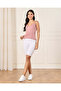 Women Pink Strappy Lace Vest - 2