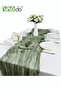 Translucent Table Runner Chessian Tablecloth for Wedding Reception Bridal Shower Party Decoration Ta - 6