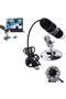 1600x Usb مجهر رقمي كاميرا المنظار 8led المكبر حامل معدني - 8