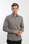 Long Sleeve Snap Fastener Dark Men's Shirt - 6