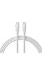 مجموعة شاحن سريع USB-C PD GaN بقوة 33 وات + كابل مضفر USB-C إلى USB-C بقوة 100 وات بطول 2 متر - أبيض - 3