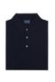 Navy Blue Buttoned Polo Collar Regular Fit Extra Fine Wool Men's Knitwear - 2