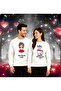 Unisex Valentine's Day Printed Adult Swaetshirt 3 Thread Rasterated