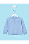 Infant Boys Blue Striped Pyjama Set With Socks (3 Piece) - 2