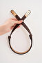 Women's Thin Gold Buckle Faux Leather Belt – Adjustable from Back, Stylish Dress & Jeans Compatible - 3