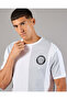 Men White And Grey Striped Basic T-Shirt - 4
