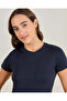 Women Navy Basic T-Shirt - 4