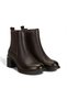 Women's Brown Rubber Detailed Genuine Leather Boots - 3