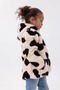 Children's Plush Coat with Heart Pattern, Hood, Kangaroo Pocket, Rb-670 - 5