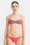 Women Brand Logo Bikini Bottom, Pink
