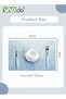 6PCS Placemats High-quality PVC Material Woven Texture Heat Insulation Oil Resistance Not Easy to Mo - 2