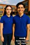 School T-Shirt Uniform High School Boy (1 Piece) Short Sleeve Polo Collar Unisex
