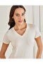 Women Beige Basic T-Shirt - 5