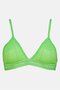 Women Non Padded Non Wire Brand Logo Bra, Lime Green - 2