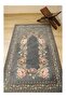 Kinay Gray Blue Jacquard Woven Tapetry Decorative Unlined Without Fringes Chenille Prayery Mat 70*115
