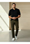 Men Short Sleeve Textured Polo T-shirt - 2