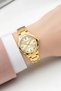 Steel Case Women Wrist Watch Bracelet Gift Gold Color Zmfer212 - 3