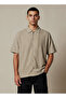Men Regular Fit Crew Neck Short Sleeve Textured Shirt