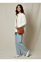 Oversized Fit Cotton Denim Shirt with Pocket - 2