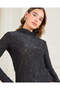 Women Black Turtle Neck Top - 4