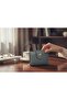 Women's Zippered Snap-Closure Coin Compartment Black Wallet Card Holder Standard Gray - 3