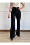 Women's High Waist Black Spanish Jeans Extra Comfortable Black Stretchy Spanish Leg Jeans - 2