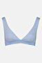 Women Brand Logo Lightly Padded Bikini Tops, Light Blue - 2