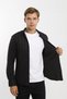Long Sleeve Buttoned Paneled Plaid Printed Knitted Men's Shirt - 3
