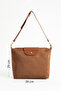 Nora Women's Zippered Adjustable Strap Suede Shoulder Bag - 3