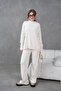 Women's Mock Neck Sweater Pants Double Knitwear Set - 5