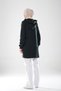 2298_Women's Hooded Ara Piped Detail Cotton Stretchy Long Sleeve Long Sweatshirt – Pique Hijab Sports Tunic - 6