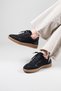 Bante Volume Paneled Suede Sneakers Black - 4