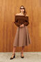 Brown Godeli Midi Skirt